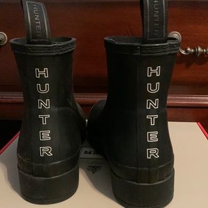 Hunter black boots
